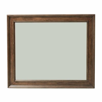 Liberty Furniture | Accents & Decor Transitional Beveled Landscape Mirror with Wood Frame