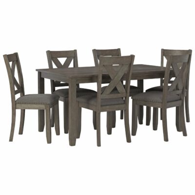 Signature Design by Ashley | Dining Room 7-Piece Rectangular Dining Room Table Set