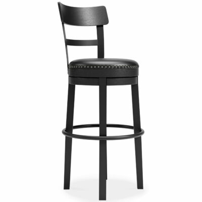 Signature Design by Ashley | Dining Room Bar Height Upholstered Swivel Bar Stool