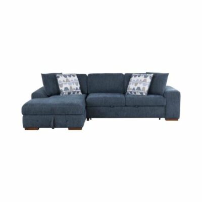 Homelegance | Living Room Casual 2-Piece Sectional with Left Chaise and Pull-Out Bed