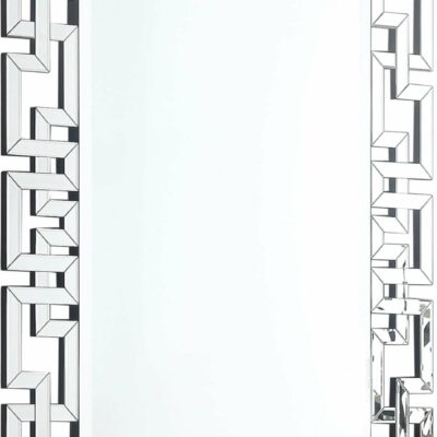 Meridian Furniture | Accents & Decor Contemporary Mirror with Geometric Frame