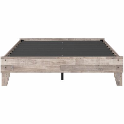 Signature Design by Ashley | Bedroom Rustic Queen Platform Bed with Butcher Block Pattern