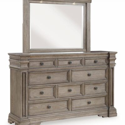 Signature Design by Ashley | Bedroom Dresser And Mirror with LED Lights