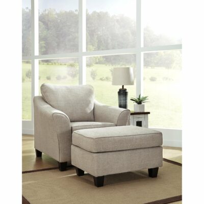 Benchcraft | Living Room Chair and Ottoman Set with Flared Track Arms