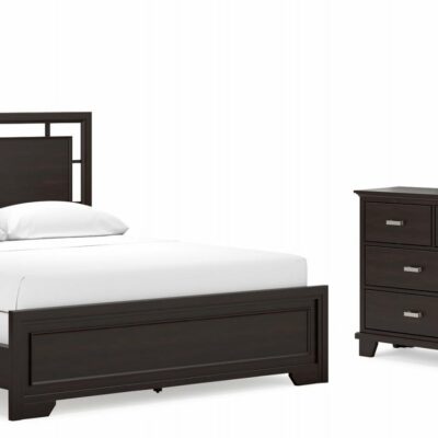 Signature Design by Ashley | Bedroom California King Panel Bed, Dresser And Mirror