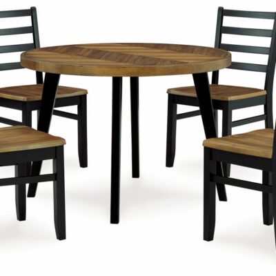 Signature Design by Ashley | Dining Room Dining Table And 4 Chairs (Set Of 5)