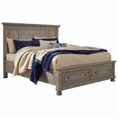 Signature Design by Ashley | Bedroom Queen Panel Bed with Storage Footboard