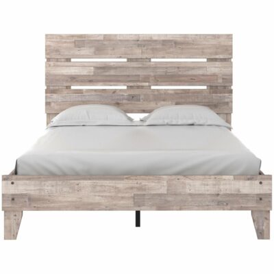 Signature Design by Ashley | Bedroom Rustic Queen Platform Bed with Headboard