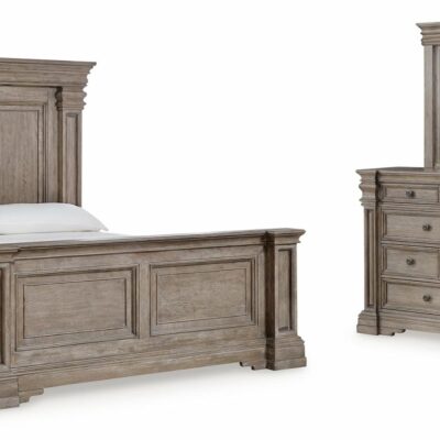 Signature Design by Ashley | Bedroom Queen Panel Bed, Dresser And Mirror