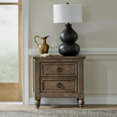 Liberty Furniture | Bedroom Transitional 2-Drawer Nightstand with USB Charging Station