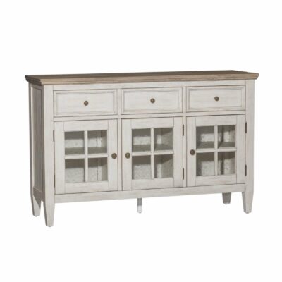 Liberty Furniture | Dining Room Farmhouse Server with Adjustable Shelves