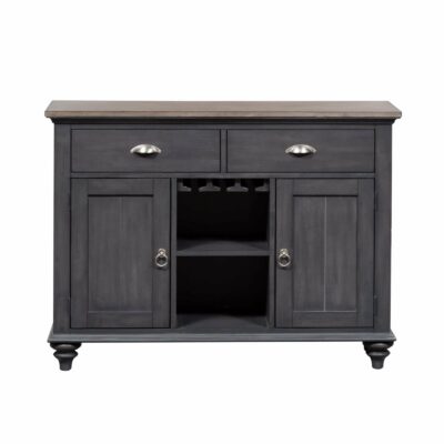 Liberty Furniture | Dining Room Farmhouse 2-Drawer Buffet with Glass Stemware Storage