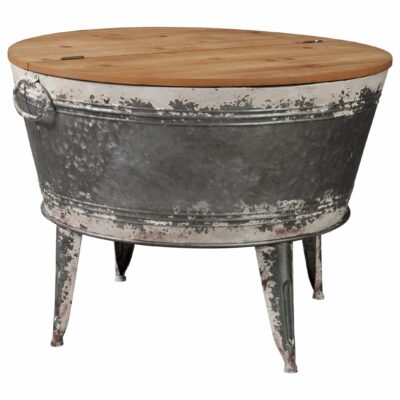 Signature Design by Ashley | Living Room Modern Rustic Storage Accent Cocktail Table with Lift Top