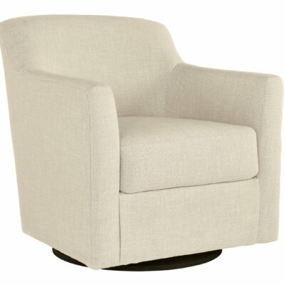 Signature Design by Ashley | Living Room Swivel Accent Chair in Linen Polyester Fabric