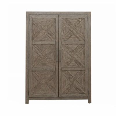 Liberty Furniture | Bedroom Rustic 2-Door Armoire with Felt and Cedar Lined Drawers