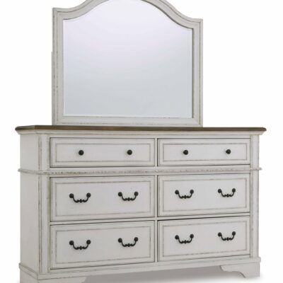 Signature Design by Ashley | Bedroom Traditional 6-Drawer Dresser and Mirror