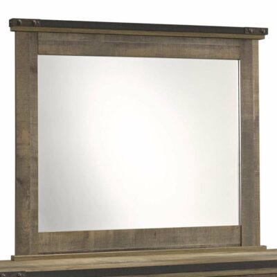 Signature Design by Ashley | Accents & Decor Rustic Bedroom Mirror with Top Banding