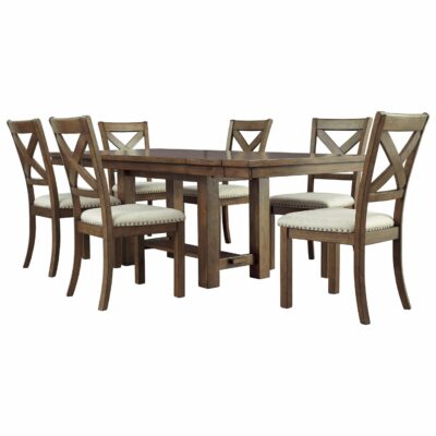 Signature Design by Ashley | Dining Room 7-Piece Rectangular Extension Table and Chair Set