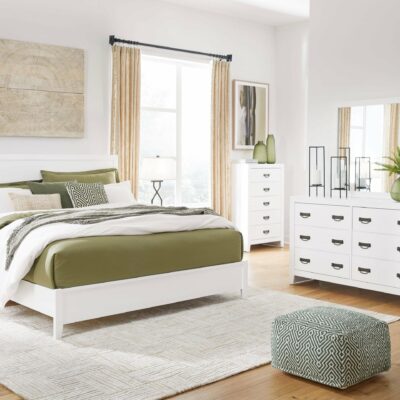 Signature Design by Ashley | Bedroom Queen Panel Bed, Dresser And Mirror