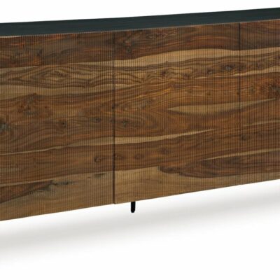 Signature Design by Ashley | Living Room Mango and Sheesham Accent Cabinet