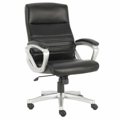 Parker Living | Home Office Contemporary Desk Chair with Adjustable Seat and Stainless Steel Base