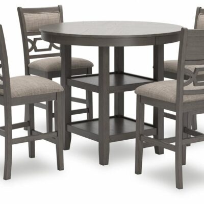 Signature Design by Ashley | Dining Room Counter Height Dining Table And 4 Barstools (Set Of 5)