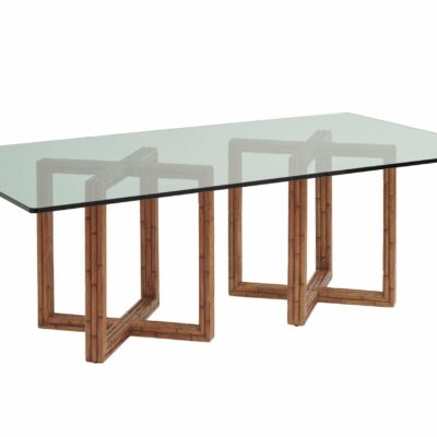 Tommy Bahama Home | Dining Room Sheridan Rectangular Glass Top Dining Table