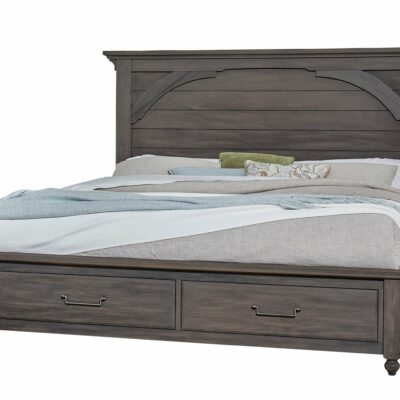 Vaughan Bassett | Bedroom Transitional Queen Mansion Storage Bed