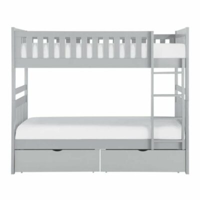 Homelegance | Kids Transitional Twin/Twin Bunk Bed with Storage