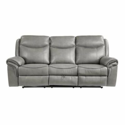 Homelegance | Living Room Casual Dual Reclining Sofa with Drop-Down Cup-Holders, Charging Ports, and Hidden Storage Drawer