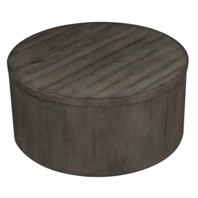 Liberty Furniture | Living Room Contemporary Round Drum Cocktail Table with Casters