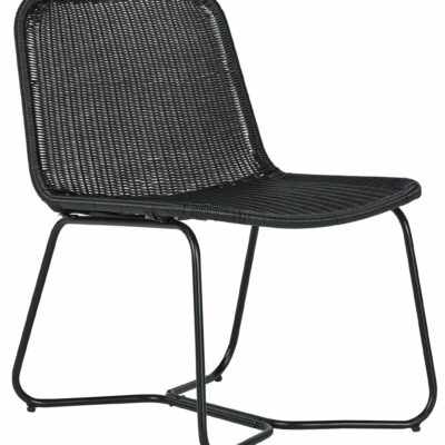 Signature Design by Ashley | Living Room Black Wicker Indoor/Outdoor Accent Chair