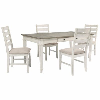 Signature Design by Ashley | Dining Room 5-Piece Rect. Dining Room Table w/ Storage