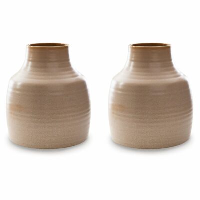 Signature Design by Ashley | Accents & Decor Casual Ceramic Vase (Set of 2)