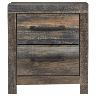 Signature Design by Ashley | Bedroom Rustic 2-Drawer Nightstand with USB Ports