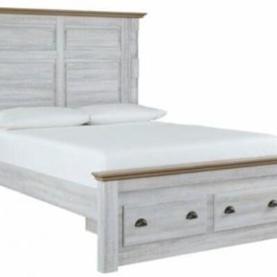 Signature Design by Ashley | Bedroom Farmhouse Queen Panel Storage Bed