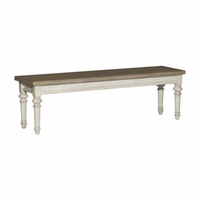 Liberty Furniture | Dining Room Farmhouse Dining Bench with Turned Legs