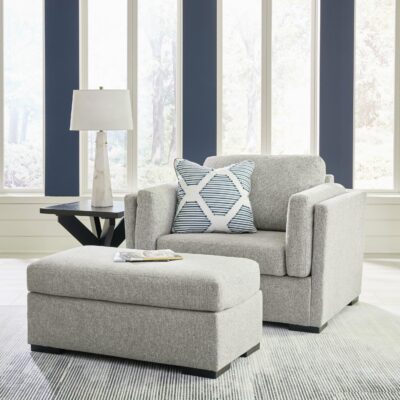 Benchcraft | Living Room Contemporary Oversized Chair And Ottoman