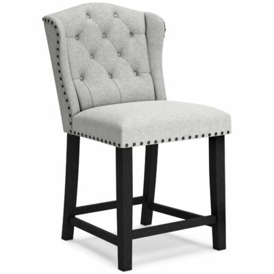 Signature Design by Ashley | Dining Room Counter Height Bar Stool with Tufted Wingback