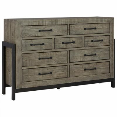 Signature Design by Ashley | Bedroom Rustic Reclaimed Pine Dresser with Smooth-Gliding Drawers