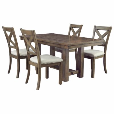 Signature Design by Ashley | Dining Room 5-Piece Rectangular Extension Table and Chair Set