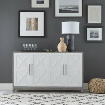 Liberty Furniture | Dining Room Modern Farmhouse 4-Door Accent Buffet