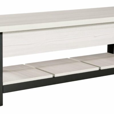 Signature Design by Ashley | Living Room Casual Two-Tone Storage Bench