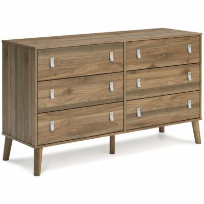 Signature Design by Ashley | Bedroom Dresser with Faux Leather Pulls