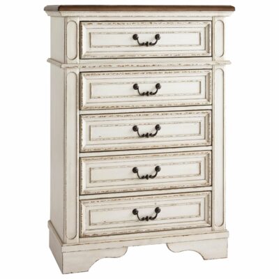 Signature Design by Ashley | Bedroom Two-Tone 5-Drawer Chest