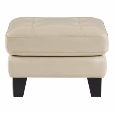 Homelegance | Living Room Transitional Leather Ottoman with Tufted Seat