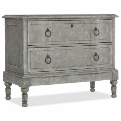 Hooker Furniture | Bedroom Traditional 2-Drawer Bachelors Chest with Metal Ring Pulls