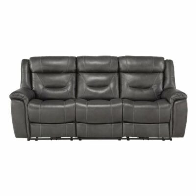 Homelegance | Living Room Transitional Power  Double Reclining Sofa with Power Headrests and USB Ports