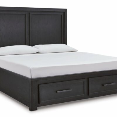 Signature Design by Ashley | Bedroom Contemporary Queen Platform 2-Drawer Storage Bed