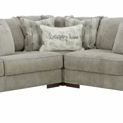 Signature Design by Ashley | Living Room Casual Gray 4-Seat Sectional Sofa